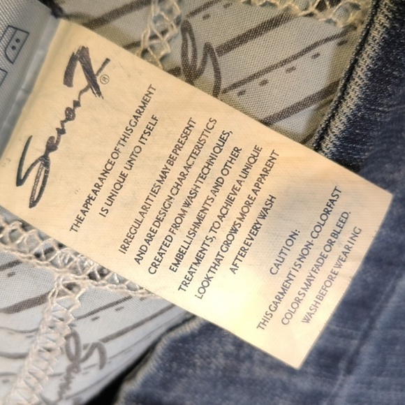 sac305🧵Seven7 High Rise  Tummyless Skinny w/ 30" Inseam Denim Jeans - Picture 7 of 8